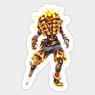 Overwatch Junkrat Inferno Halloween Skin Sticker